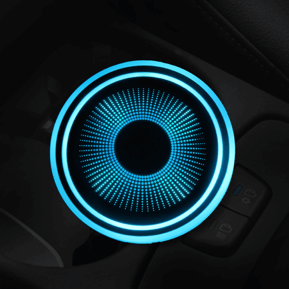 Universal Car LED Cup Holder Light - LumeAuto