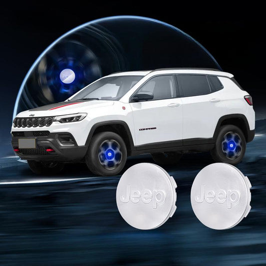 Jeep Compatible LED Magnetic Levitation Hub Caps - LumeAuto