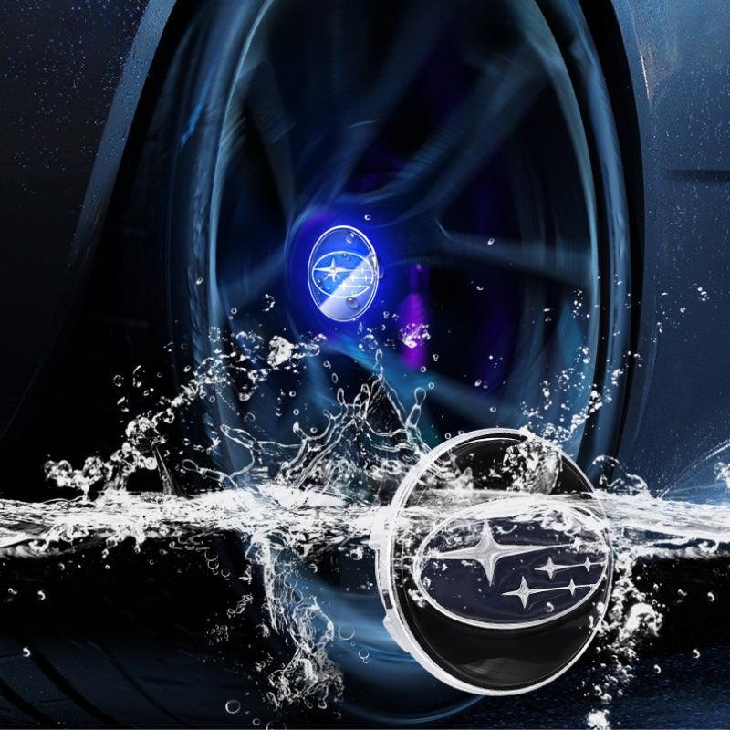 Subaru Compatible LED Magnetic Levitation Hub Caps - LumeAuto