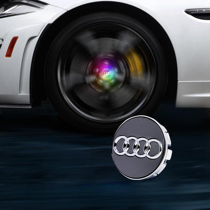 Audi Compatible LED Magnetic Levitation Hub Caps - LumeAuto