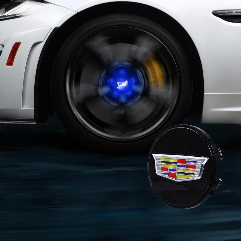 Cadillac Compatible LED Magnetic Levitation Hub Caps - LumeAuto