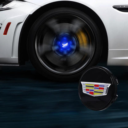 Cadillac Compatible LED Magnetic Levitation Hub Caps - LumeAuto