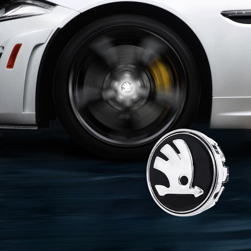 Skoda Compatible LED Magnetic Levitation Hub Caps - LumeAuto