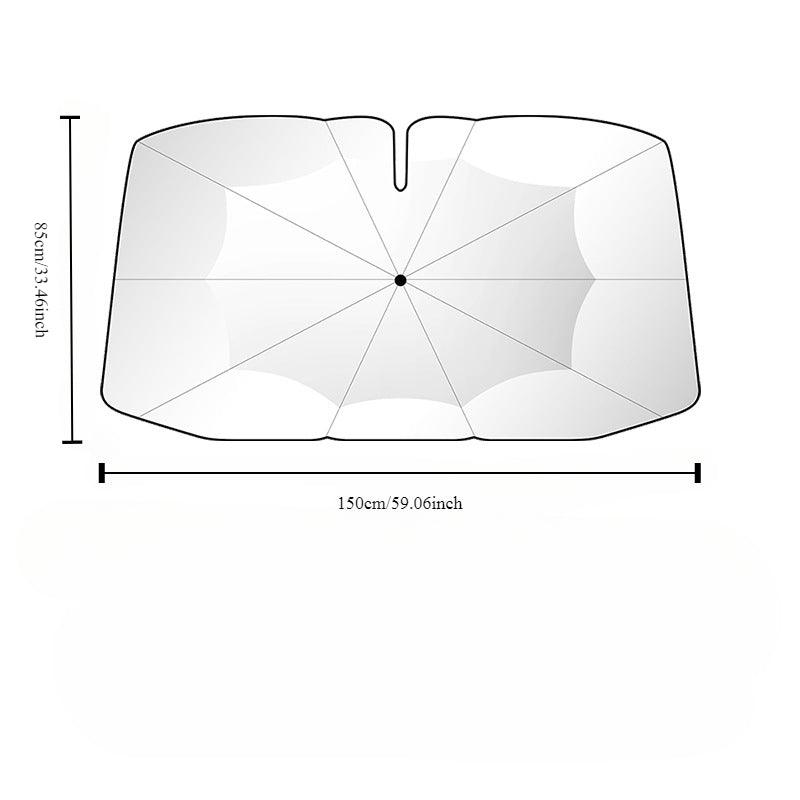 New 360° Bendable Handle Car Parasol Car Front Windshield Sun Protection Heat Shield Universal Car Parasol - LumeAuto