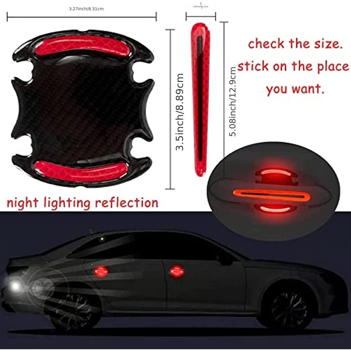 (8pcs) Luminous Car Door Handle Cup Protector - LumeAuto