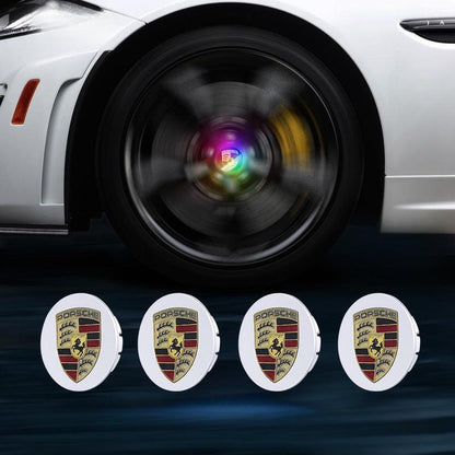 Porsche Compatible LED Magnetic Levitation Hub Caps - LumeAuto
