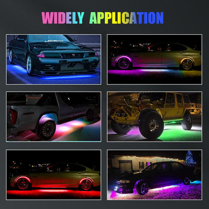 RGB Underglow APP Control Ambient Light LED Car Neon Light - LumeAuto