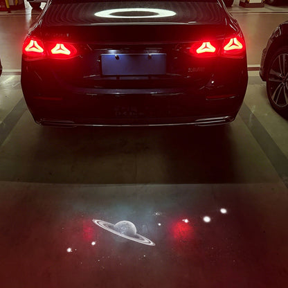 Style 11 seven stars pattern projected by Mercedes-Benz license plate projector light - LumeAuto