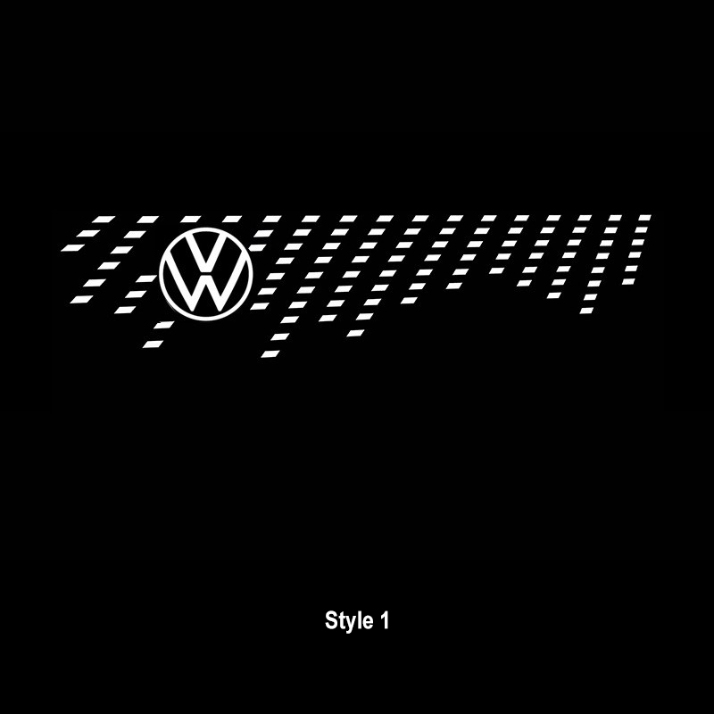 Volkswagen license plate projector light - style 1